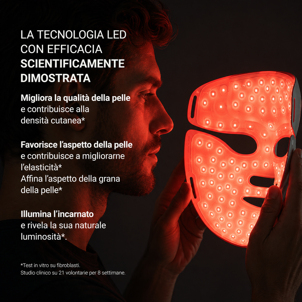 Luminmask – Maschera viso a LED